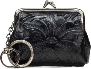 Patricia Nash Large Borse Coin Purse (Black)