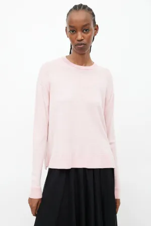 Pink Wool Knit Sweater