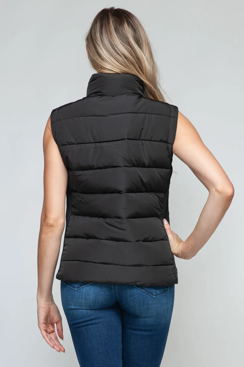 PSL Weather Zip Up Turtleneck Vest with Pockets
