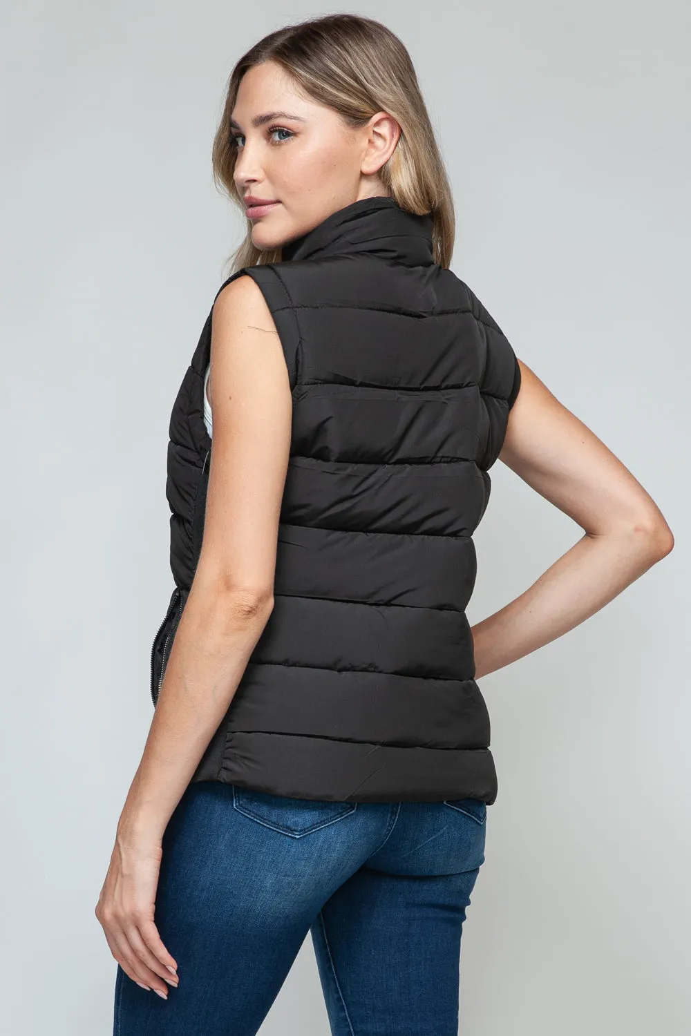 PSL Weather Zip Up Turtleneck Vest with Pockets