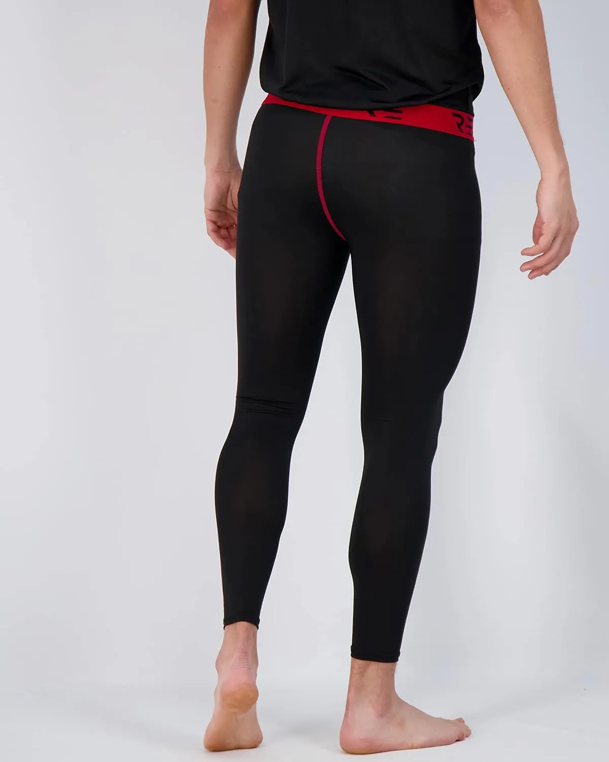 Real Essentials 3 Pack: Men's Active Compression Pants - Workout Base Layer Tights Running Leggings (Available in Big & Tall)