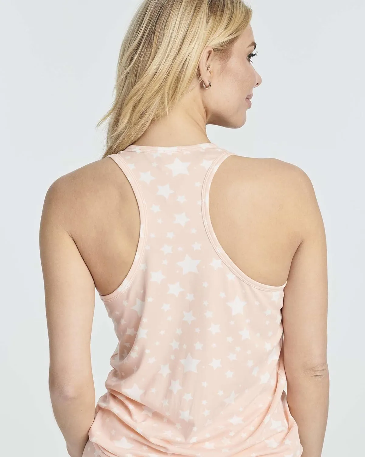 Real Essentials 4 Piece: Women's Super-Soft Tank Top and Short Pajama Set - Loungewear Sleepwear (Available in Plus Size)
