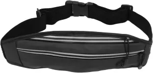 Reflective Running Belt Ultra Light Water Prevent Fanny Pack For Outdoor Sports (Black)