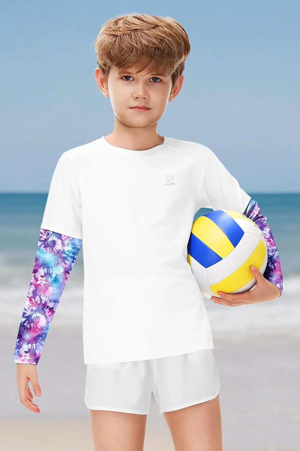 Remimi Unisex Kids Rash Guard SPF 50  Long Sleeve Sun Shirt Athletic Fishing Shirts 3-12 Years