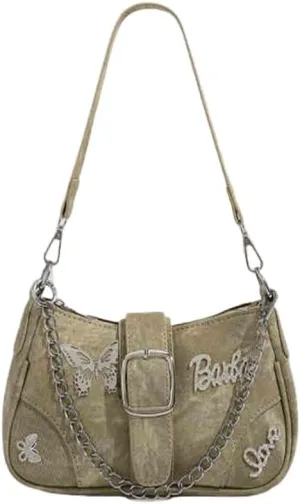 Retro Hobo Bag Vintage Women Purse Y2K Trendy Shoulder Bag Fashion Design Handbag
