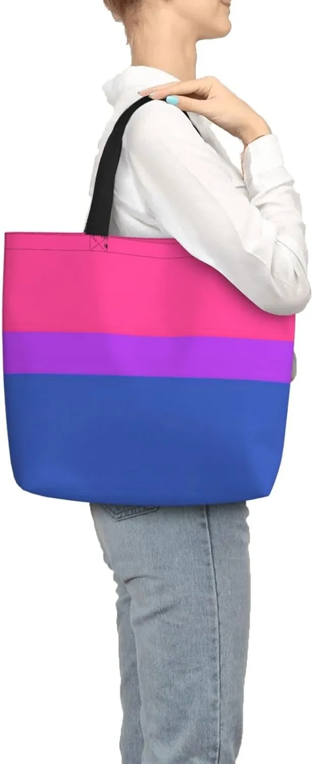Rose Gold Glitter Print Tote Bag Casual Shoulder Bag Handbag Reusable Shopping Travel Bag Gifts For Women