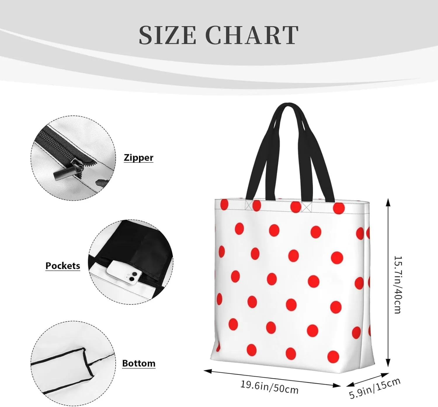 Rose Gold Glitter Print Tote Bag Casual Shoulder Bag Handbag Reusable Shopping Travel Bag Gifts For Women