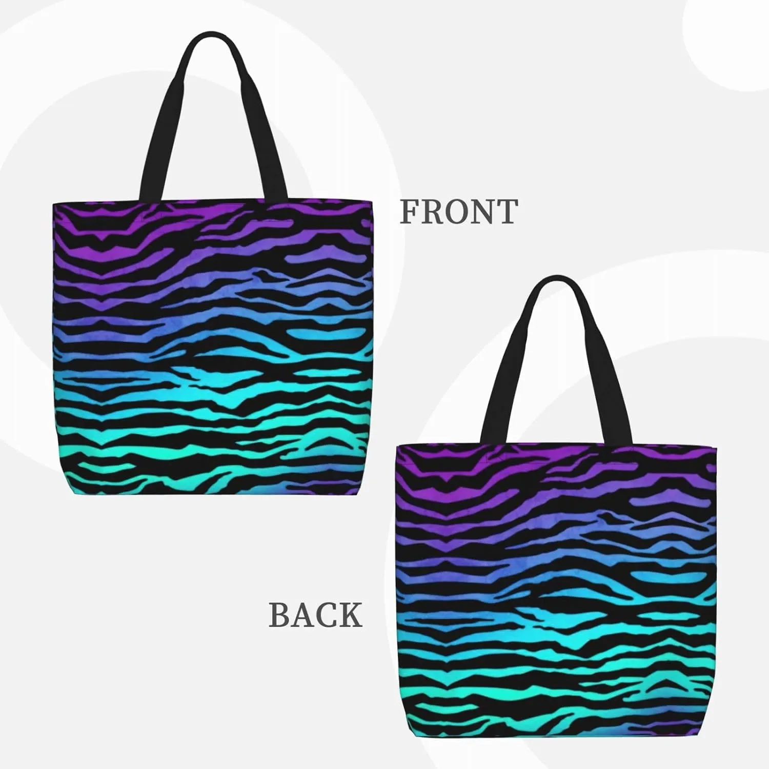 Rose Gold Glitter Print Tote Bag Casual Shoulder Bag Handbag Reusable Shopping Travel Bag Gifts For Women