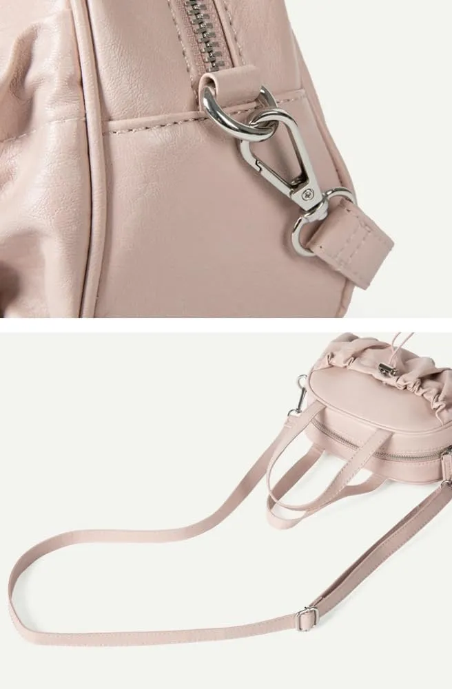 Saddle Bags for Women Pleated Drawstring Handbag Multifunctional Cross Body Bags Bucket Purses with Adjustable Strap
