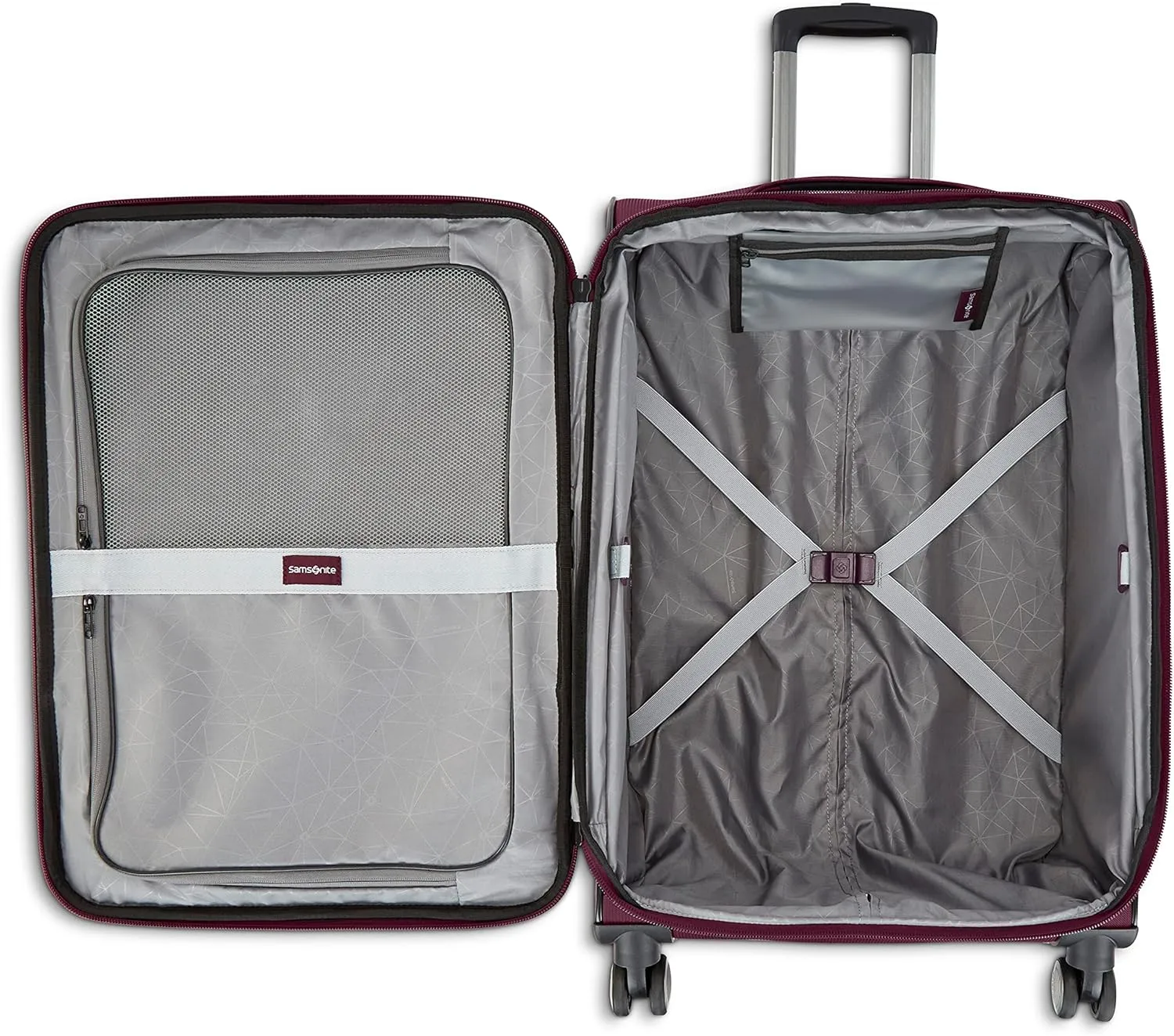 Samsonite Ascella 3.0 Softside Expandable Luggage with Spinner Wheels, CO EXP Spinner, Light Plum