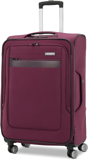 Samsonite Ascella 3.0 Softside Expandable Luggage with Spinner Wheels, Med EXP Spinner, Light Plum