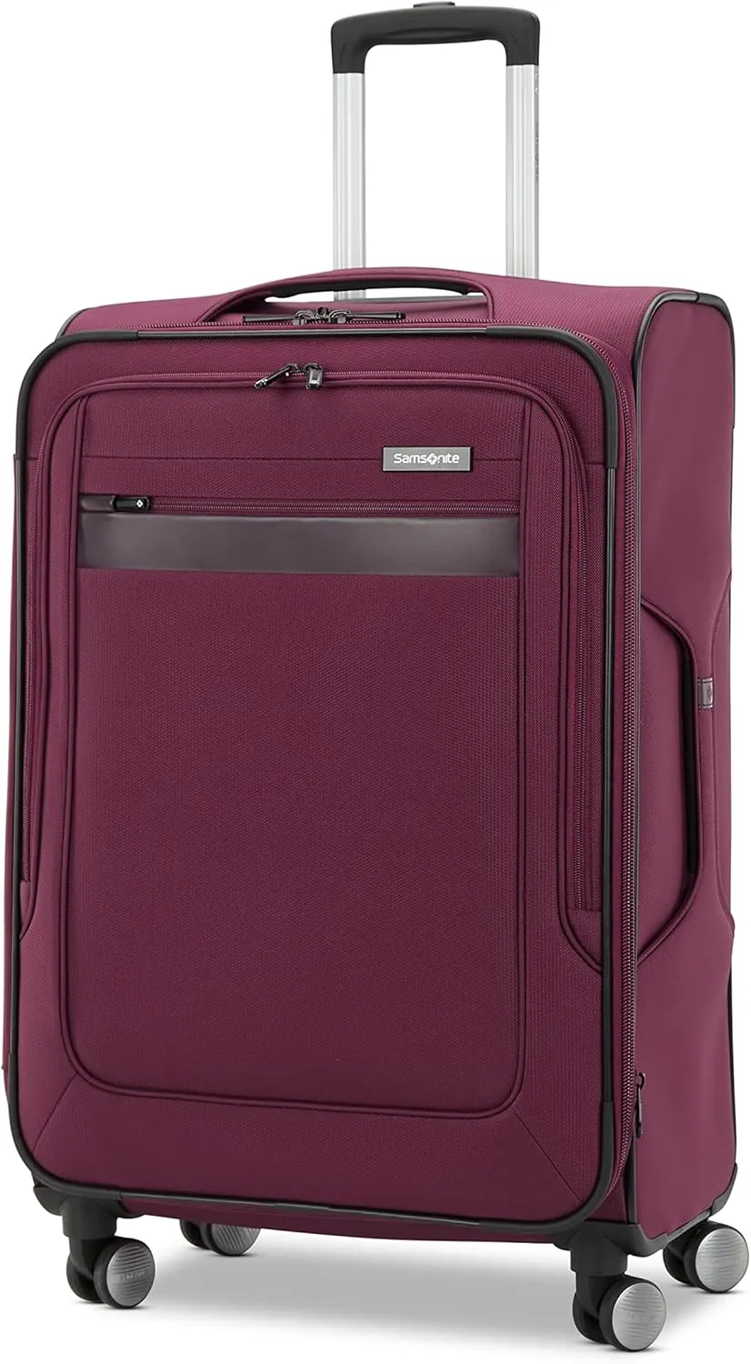 Samsonite Ascella 3.0 Softside Expandable Luggage with Spinner Wheels, Med EXP Spinner, Light Plum