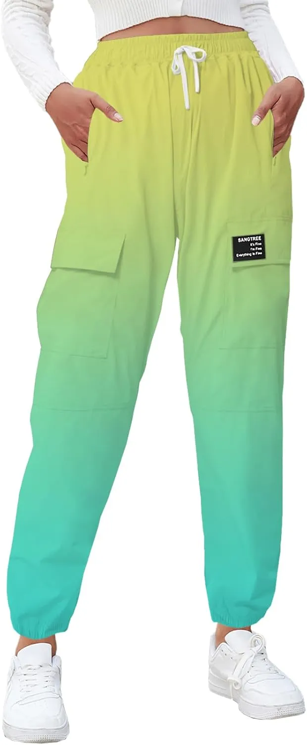SANGTREE Girls & Women's Waterproof Outdoor Casual Cargo Jogger Pants
