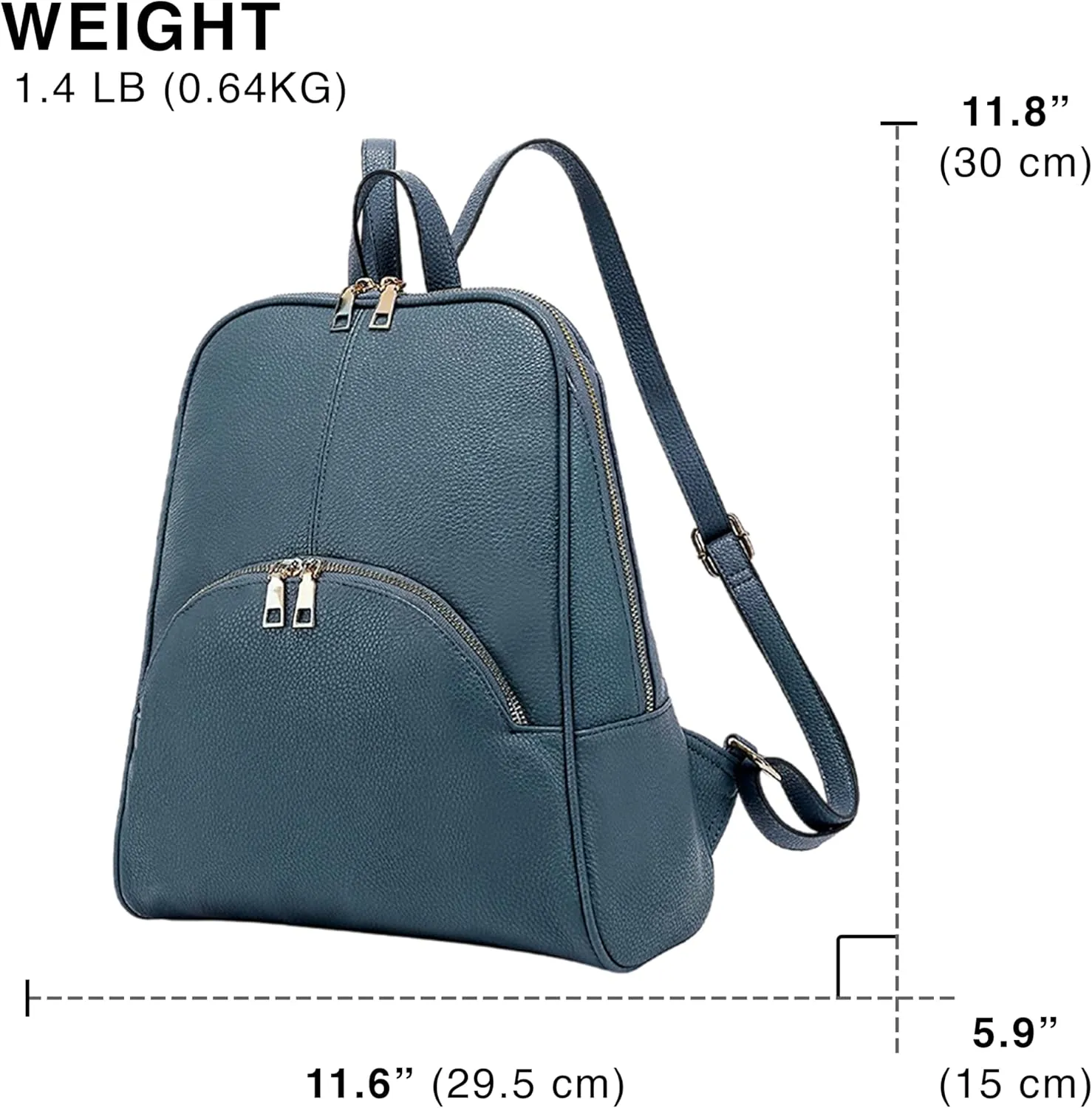 Scarleton Women's Backpack Purse, Top Handle Mini Travel Backpack, H160861 - Light Blue