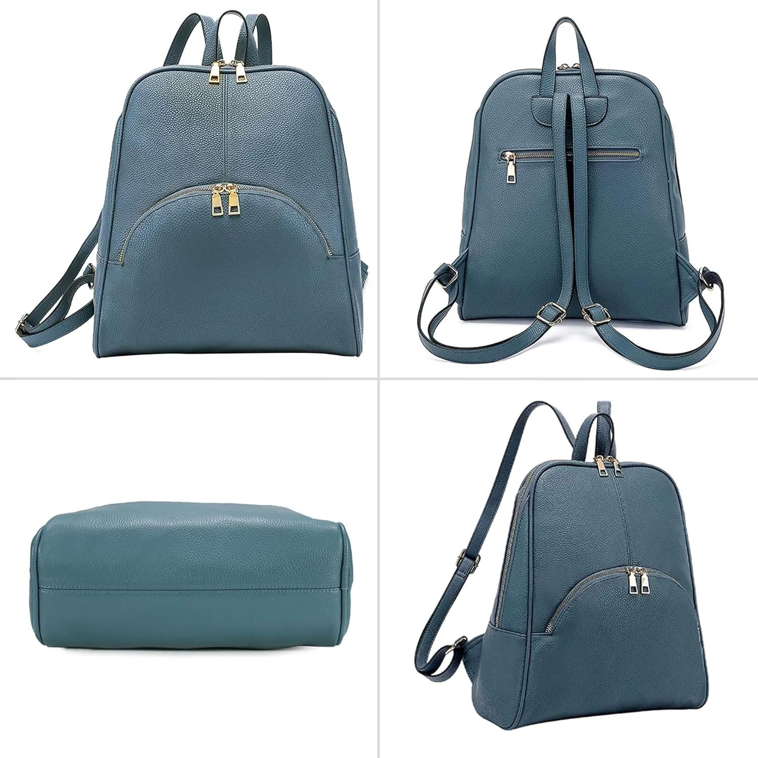 Scarleton Women's Backpack Purse, Top Handle Mini Travel Backpack, H160861 - Light Blue