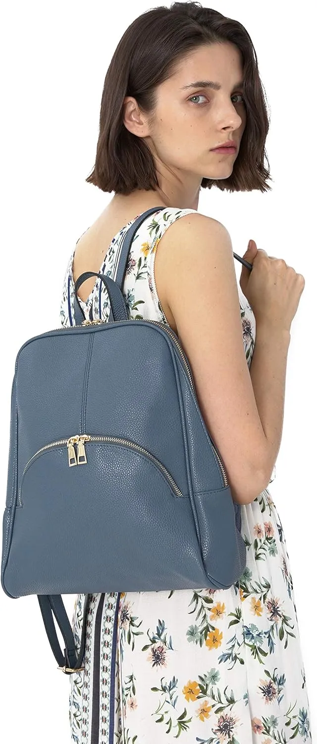 Scarleton Women's Backpack Purse, Top Handle Mini Travel Backpack, H160861 - Light Blue