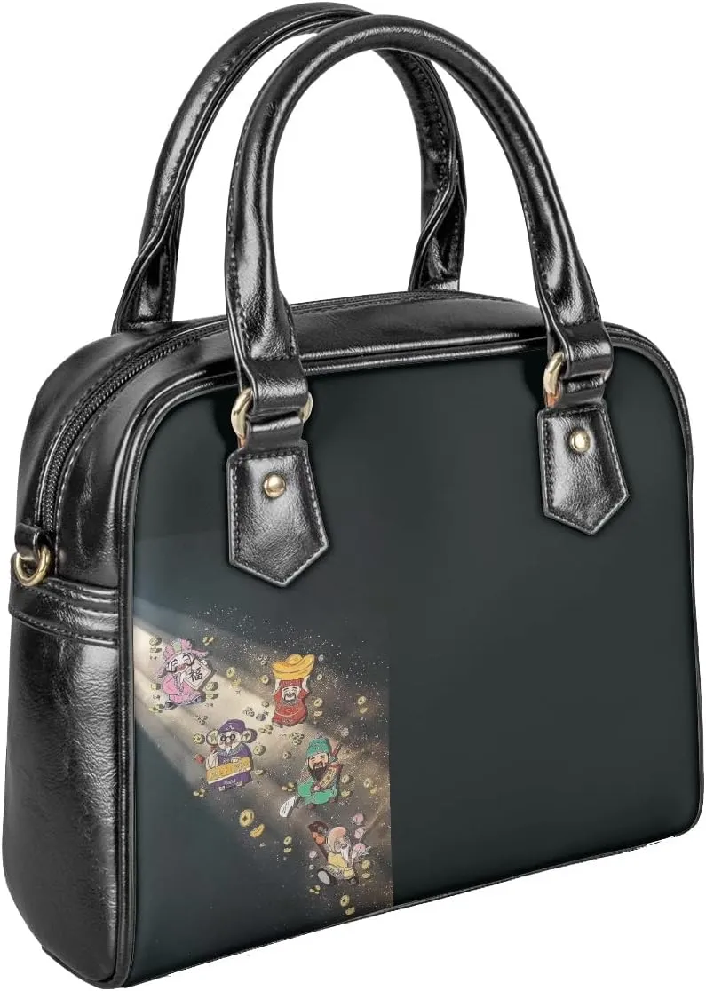 Senior Bag Female Saddle Bag Genuine Leather Reading Flowers Light Luxury Women Bag