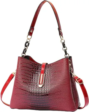 Small Fashion Crossbody Bucket Purses for Women with Shoulder Strap and Top Handle