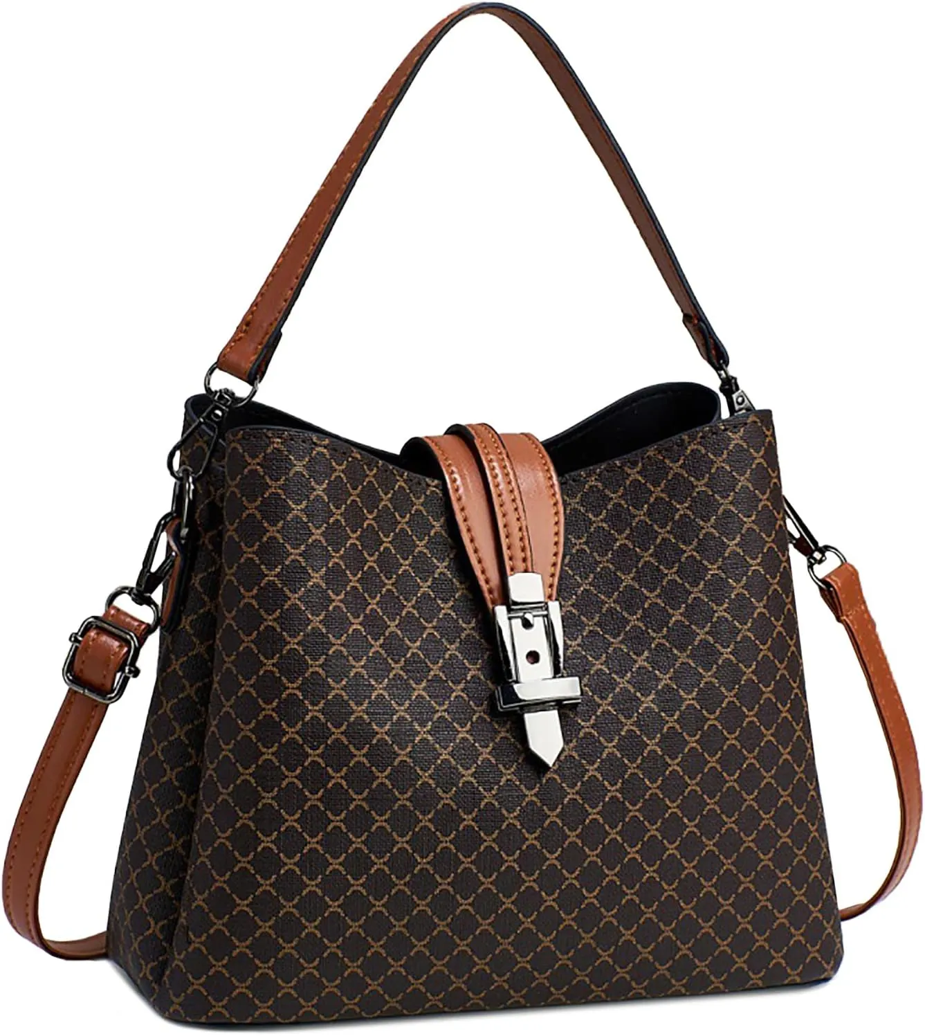 Small Fashion Crossbody Bucket Purses for Women with Shoulder Strap and Top Handle