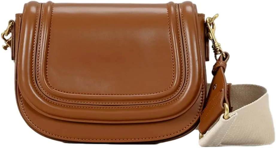 Small Shoulder Bag Wide Strap Crossbody Bag Flip Saddle Bag Small Shoulder Bag for Women Carrying Crossbody Bag