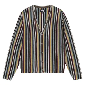 STRIPE PATTERN CARDIGAN