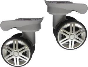 Suitcase Wheels Set with Silent Swivel Technology, Light Gray, Wheel diameter 6cm