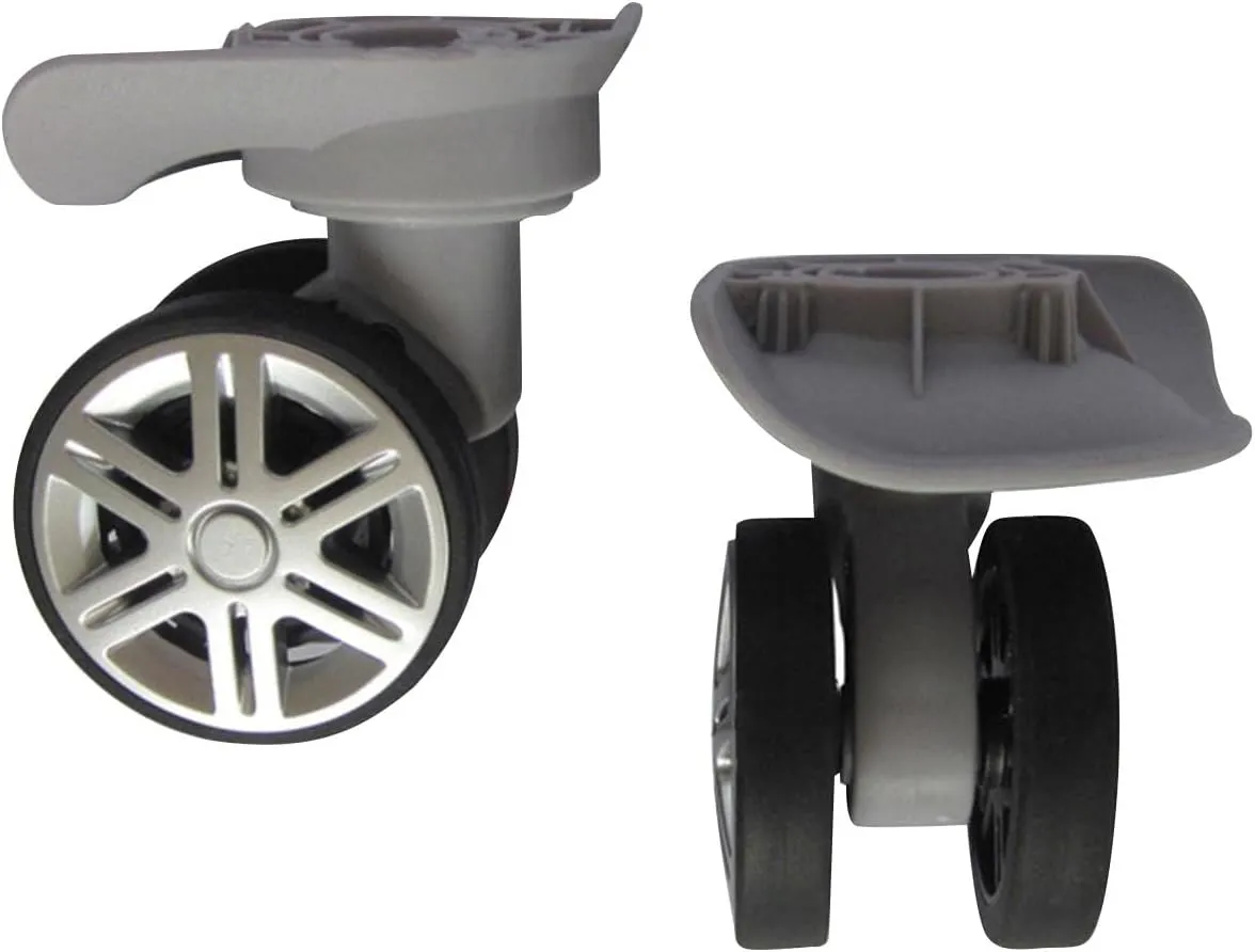 Suitcase Wheels Set with Silent Swivel Technology, Light Gray, Wheel diameter 6cm