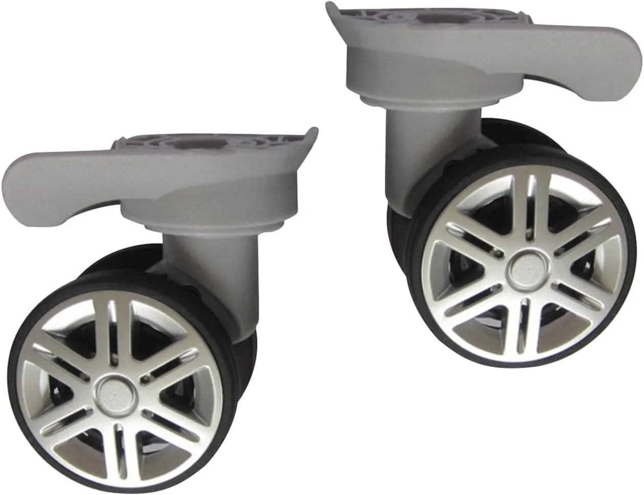 Suitcase Wheels Set with Silent Swivel Technology, Light Gray, Wheel diameter 6cm
