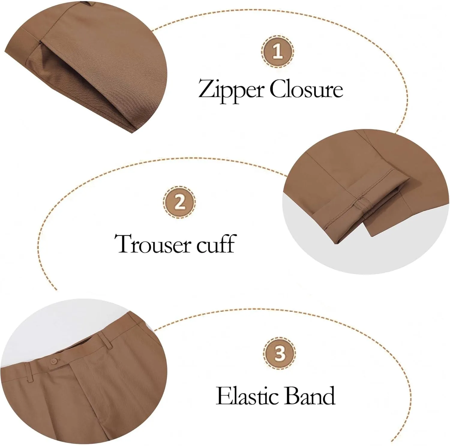Suits for Men Slim Fit 3 Pieces Tuxedo Blazer Vest Pants Notch Collar Shirt Bow Tie Prom Party Wedding Business Dinner