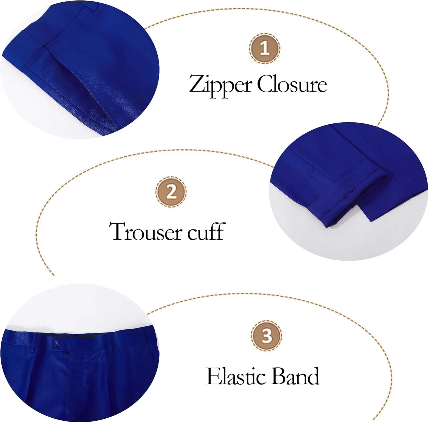 Suits for Men Slim Fit 3 Pieces Tuxedo Blazer Vest Pants Notch Collar Shirt Bow Tie Prom Party Wedding Business Dinner