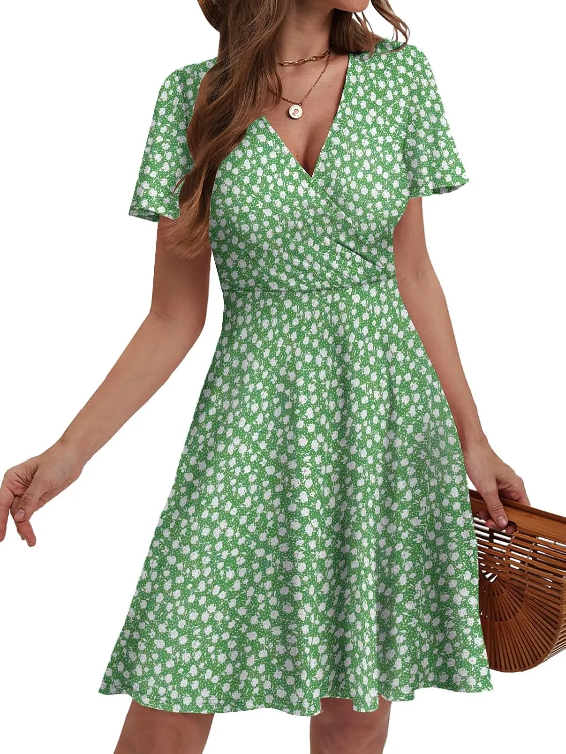 Summer Dresses for Women 2025 Spring Break Essentials Floral Sundresses Elegant Classy Fashion Casual Outfit Plus Size