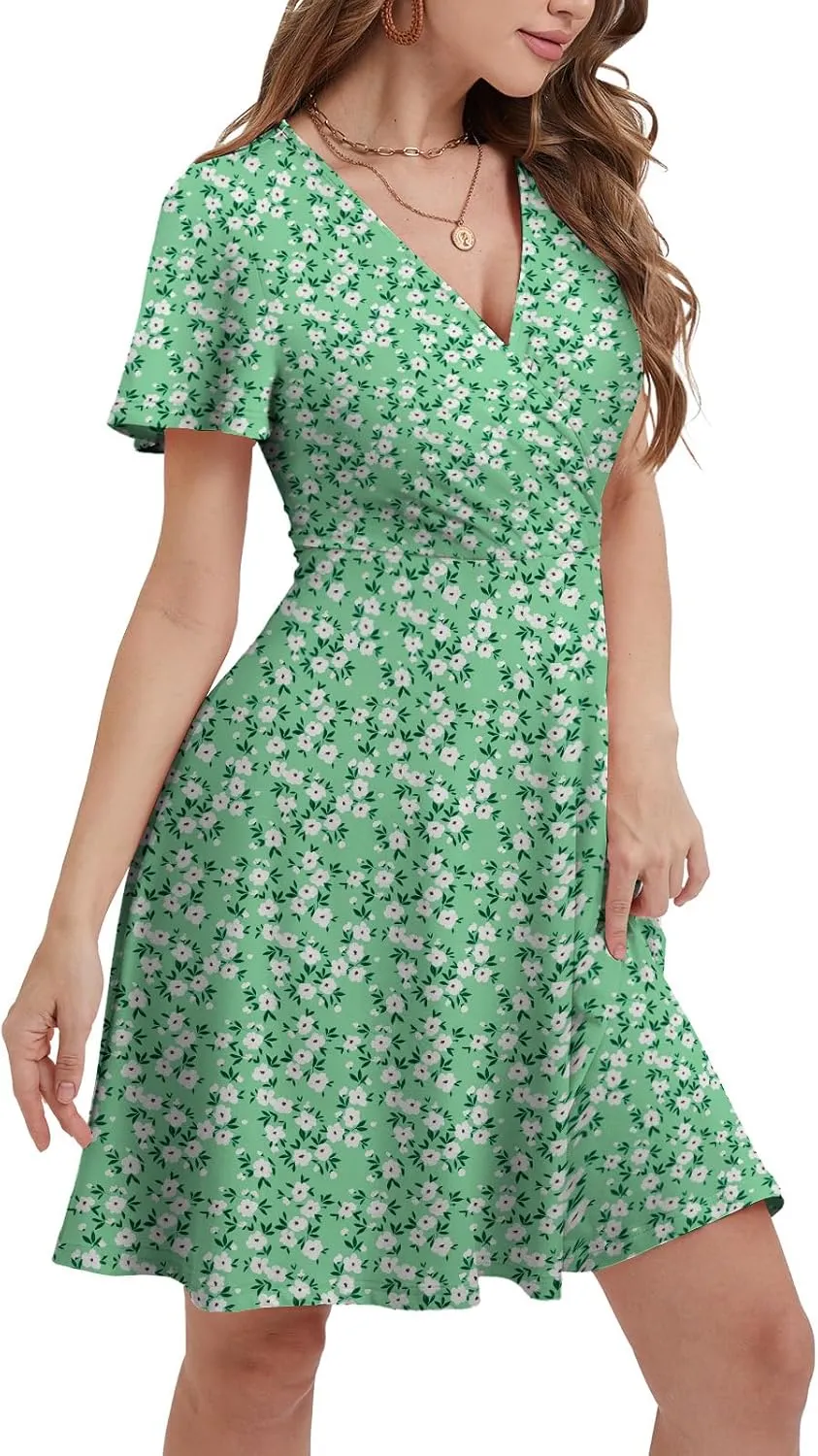 Summer Dresses for Women 2025 Spring Break Essentials Floral Sundresses Elegant Classy Fashion Casual Outfit Plus Size
