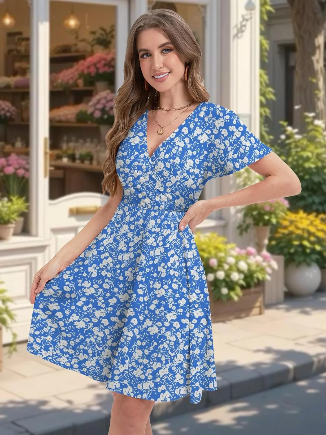 Summer Dresses for Women 2025 Spring Break Essentials Floral Sundresses Elegant Classy Fashion Casual Outfit Plus Size