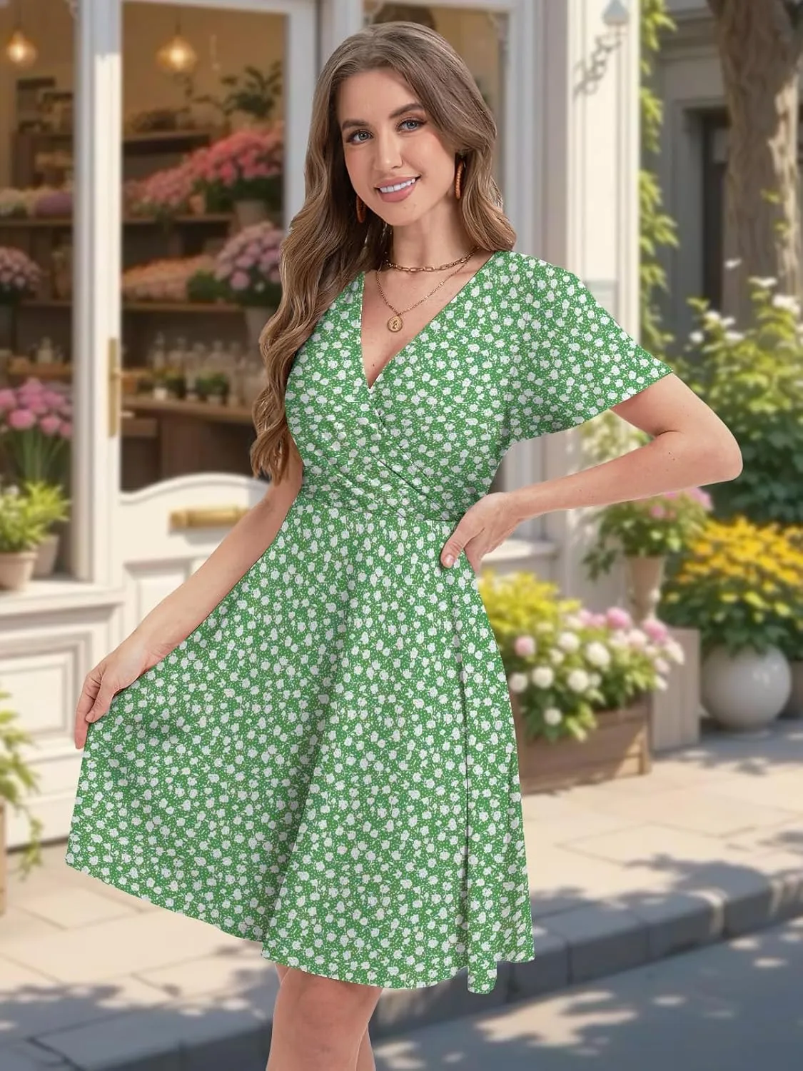 Summer Dresses for Women 2025 Spring Break Essentials Floral Sundresses Elegant Classy Fashion Casual Outfit Plus Size