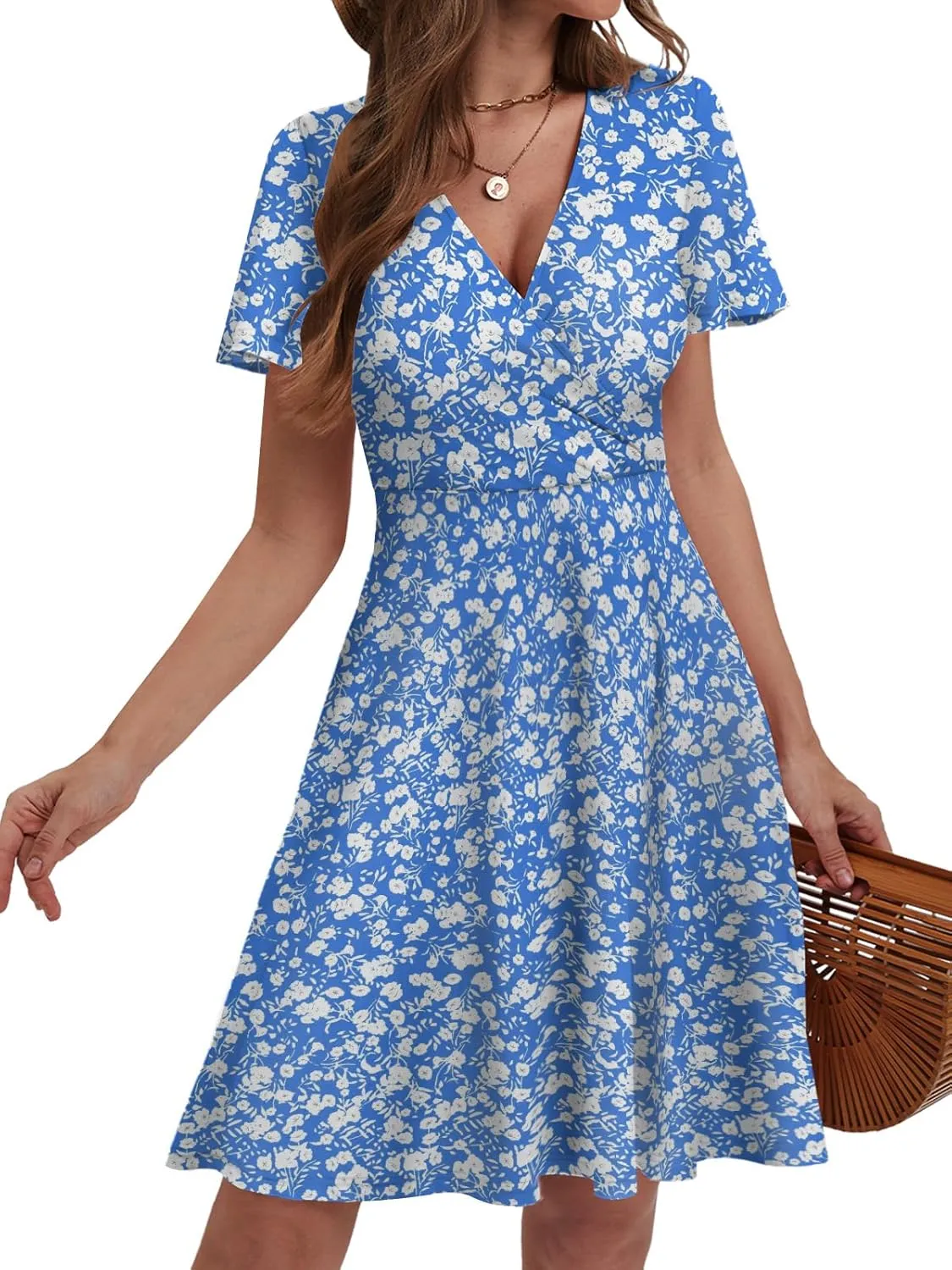 Summer Dresses for Women 2025 Spring Break Essentials Floral Sundresses Elegant Classy Fashion Casual Outfit Plus Size