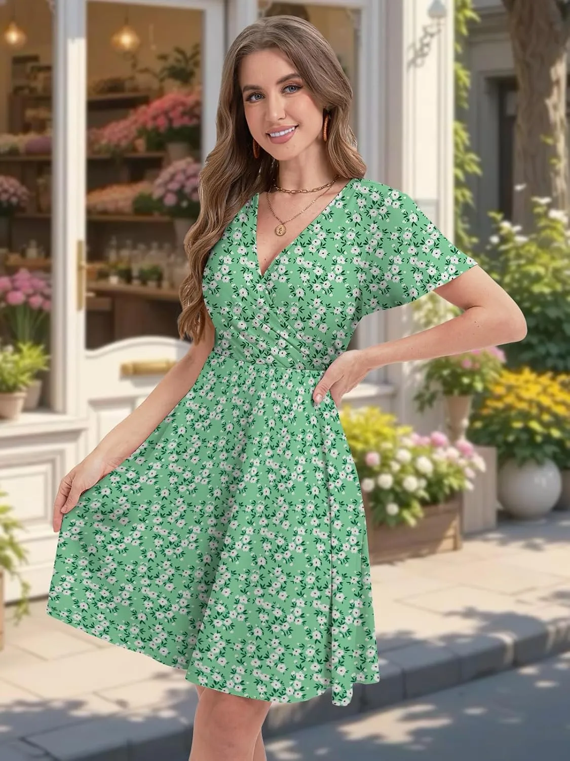 Summer Dresses for Women 2025 Spring Break Essentials Floral Sundresses Elegant Classy Fashion Casual Outfit Plus Size