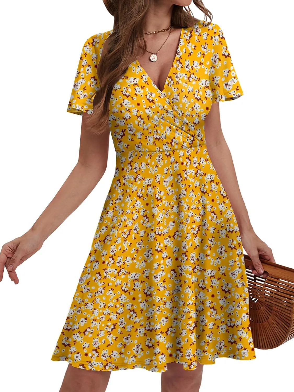 Summer Dresses for Women 2025 Spring Break Essentials Floral Sundresses Elegant Classy Fashion Casual Outfit Plus Size
