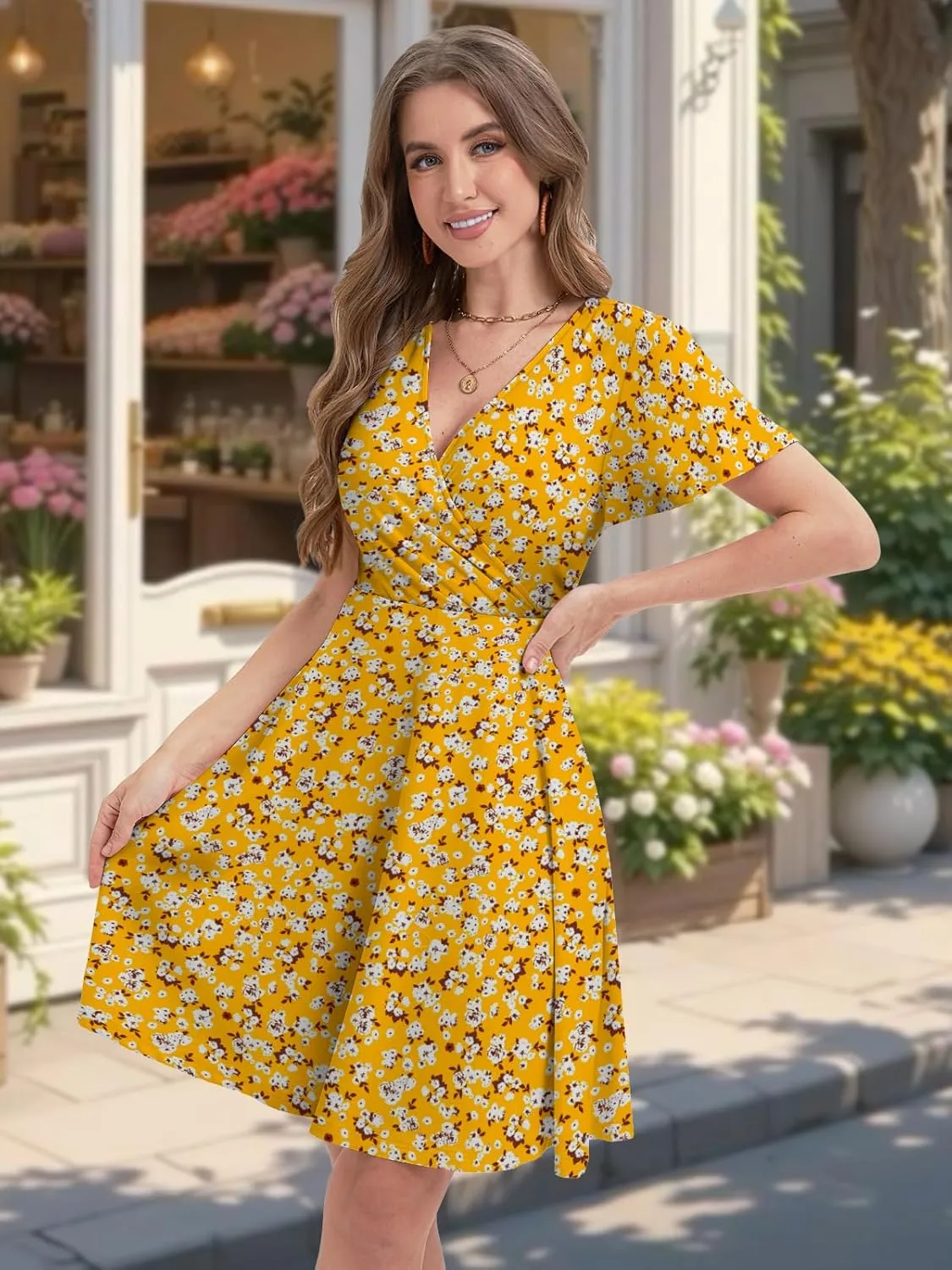 Summer Dresses for Women 2025 Spring Break Essentials Floral Sundresses Elegant Classy Fashion Casual Outfit Plus Size