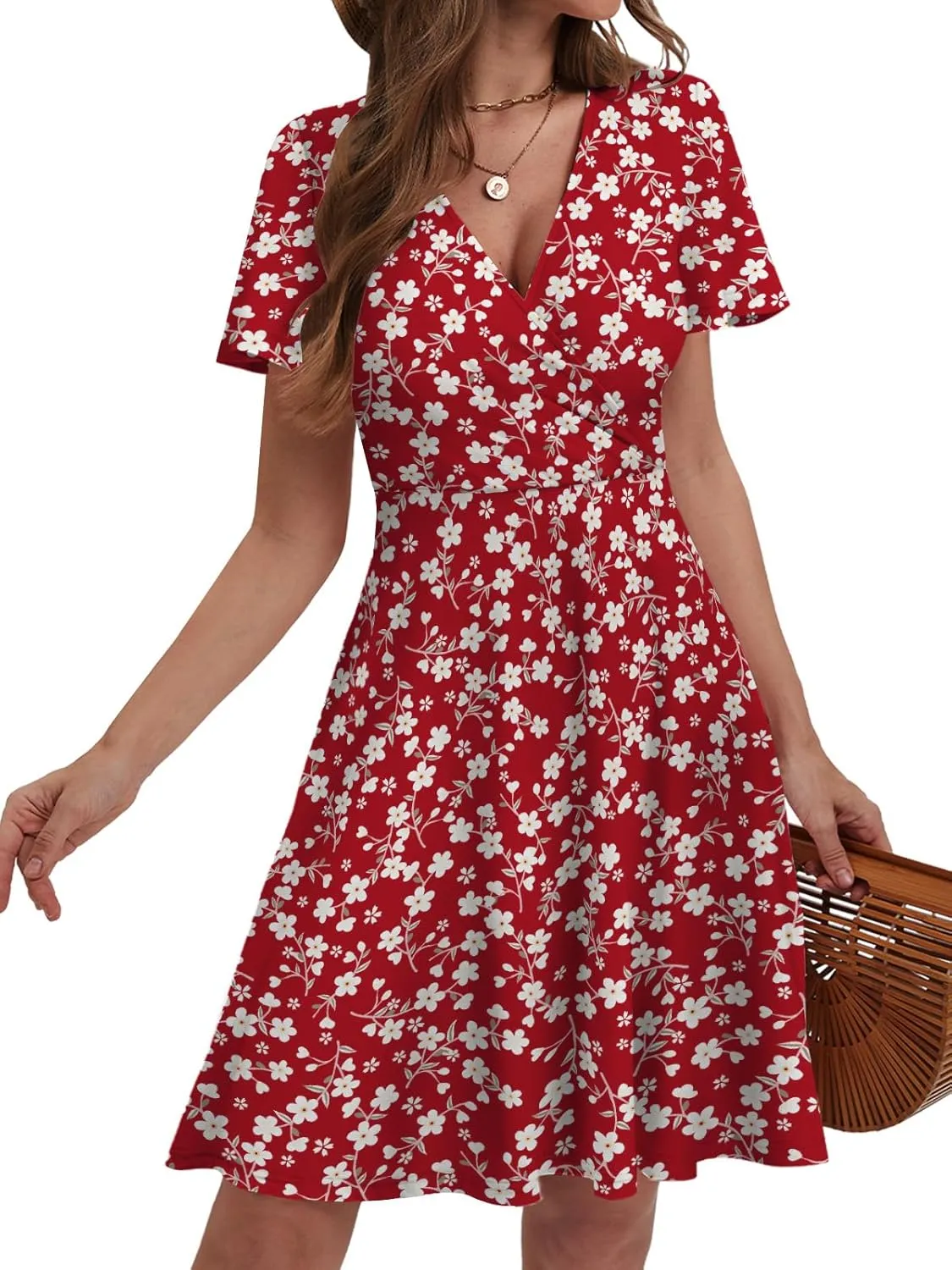 Summer Dresses for Women 2025 Spring Break Essentials Floral Sundresses Elegant Classy Fashion Casual Outfit Plus Size
