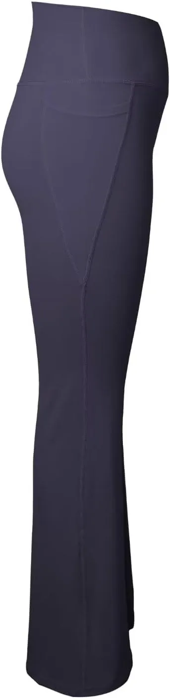 Sunzel Flare Leggings for Women with Pockets, Crossover Yoga Pants with Tummy Control, High Waisted and Wide Leg