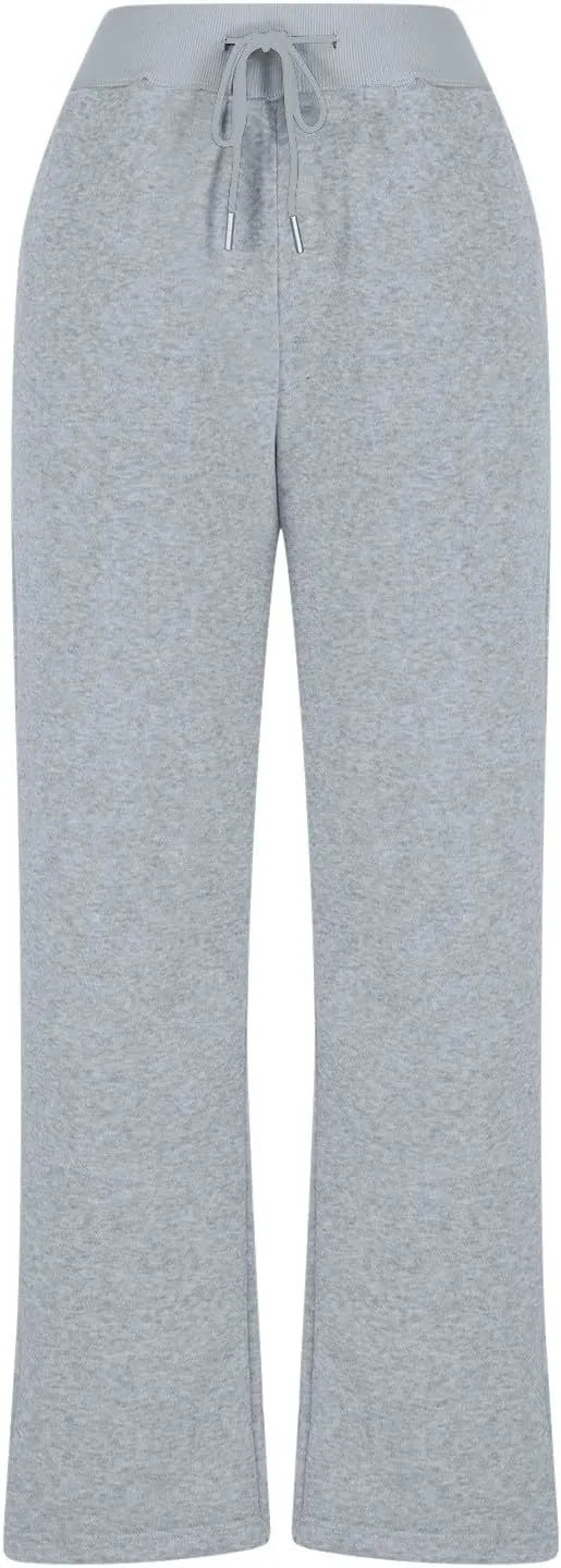 Sweatpants for Women Wide Leg Stretch High Waist Split Bottom Yoga Pants Loose Casual Comfy Y2k Trousers with Pockets