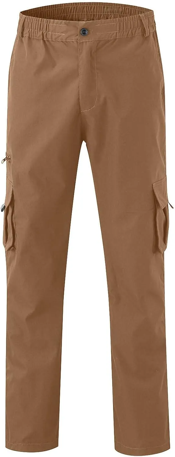 Tactical Cargo Pants for Men Big and Tall Athletic Pants with Multi-Pocket Active Loose Trousers