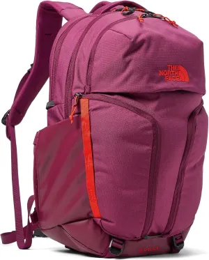 THE NORTH FACE Women's Surge Commuter Laptop Backpack, Boysenberry Light Heather/Fiery Red, One Size