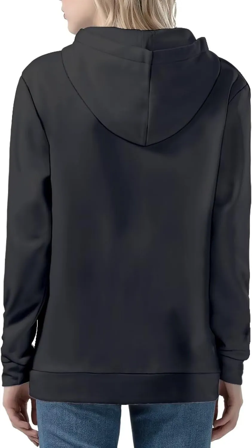 Thin Oversized Zip Up Hoodie with Pockets Women Lightweight Sweater Graphic Sweatshirts for Women Size XS-5XL