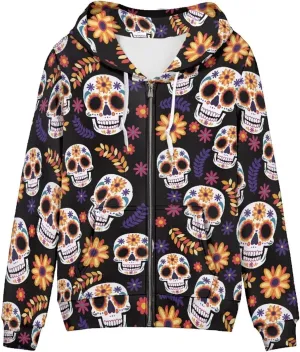 Thin Oversized Zip Up Hoodie with Pockets Women Lightweight Sweater Graphic Sweatshirts for Women Size XS-5XL