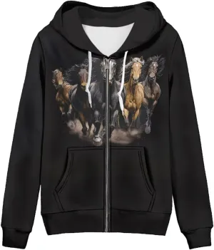 Thin Oversized Zip Up Hoodie with Pockets Women Lightweight Sweater Graphic Sweatshirts for Women Size XS-5XL