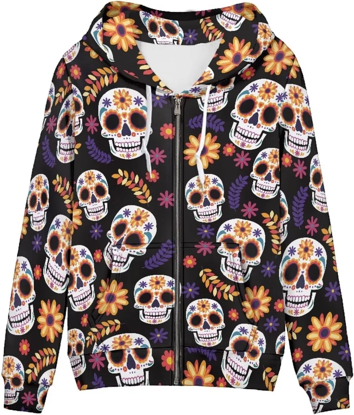 Thin Oversized Zip Up Hoodie with Pockets Women Lightweight Sweater Graphic Sweatshirts for Women Size XS-5XL