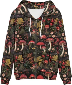 Thin Oversized Zip Up Hoodie with Pockets Women Lightweight Sweater Graphic Sweatshirts for Women Size XS-5XL