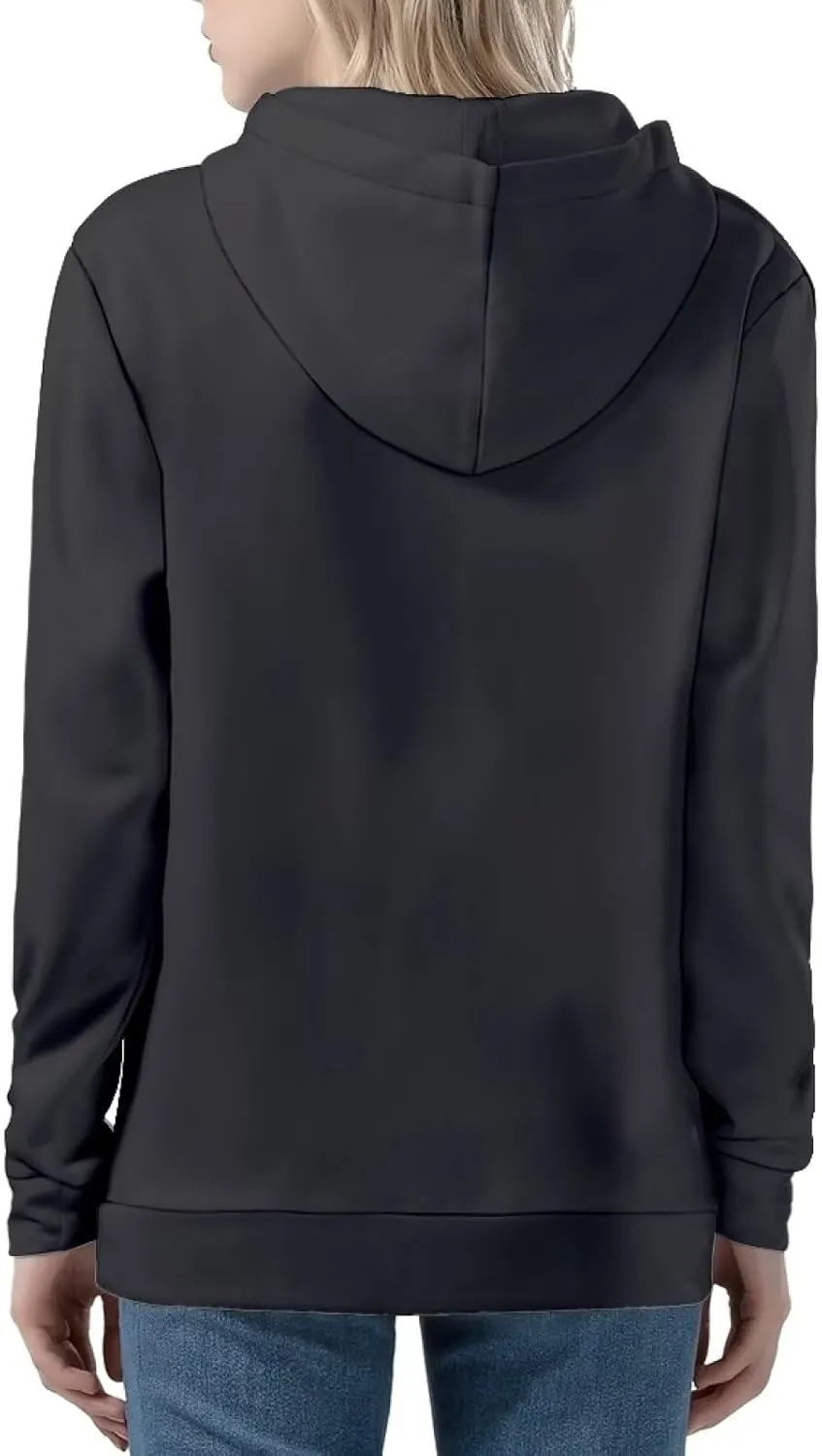 Thin Oversized Zip Up Hoodie with Pockets Women Lightweight Sweater Graphic Sweatshirts for Women Size XS-5XL