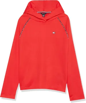 Tommy Hilfiger Girls' Sport Popover Hoodie, Super Soft Fleece Material, Light Weight